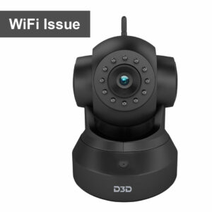 D3D Re-Refurbish D8801 HD 1080P WiFi Home Security Camera PTZ 360 (Black)