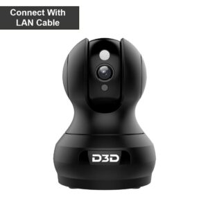 D3D Re-Newed Alexa Support 2MP WiFi Home Security Camera with Cloud Storage