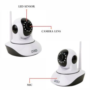 D3D Re-Furbished D8810 Home Security IP Camera Support SD Card & Mobile View | HSN:- 85258090